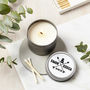 Personalised Couple's Arrows Scented Soy Candle, thumbnail 1 of 2