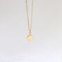 9ct Gold Dot Necklace With Initial, thumbnail 4 of 6