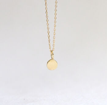 9ct Gold Dot Necklace With Initial, 4 of 6