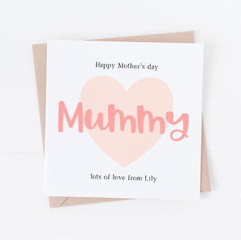 Personalised Mother's Day Card For Mum Or Mummy, 2 of 3