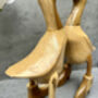 Cute Duck Couple Ornament Lovers 25cm – Bamboo Wood Heart Figurine, thumbnail 2 of 12