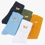 Women's Hot Dog Embroidered Cotton Ankle Socks Five Pack, thumbnail 1 of 7