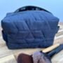 Toiletry Bag, Blue Quilted, thumbnail 4 of 4