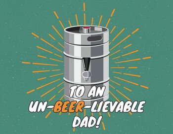 Father's Day 5 L Craft Beer Mini Keg, 4 of 4