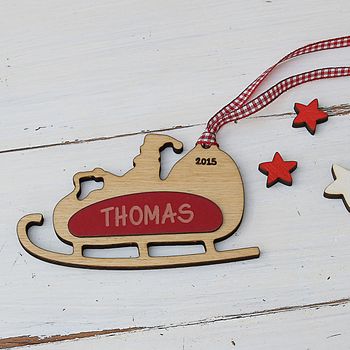 Eight Personalised Father Xmas Sleigh Tags By Neltempo | notonthehighstreet.com