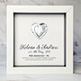 Personalised 10th Anniversary Gift Framed Tin Heart, thumbnail 1 of 8