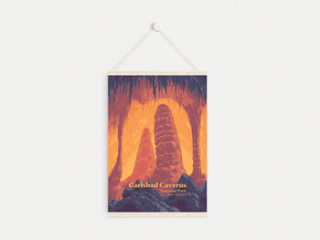 Carlsbad Caverns National Park USA Travel Poster Print, 6 of 8