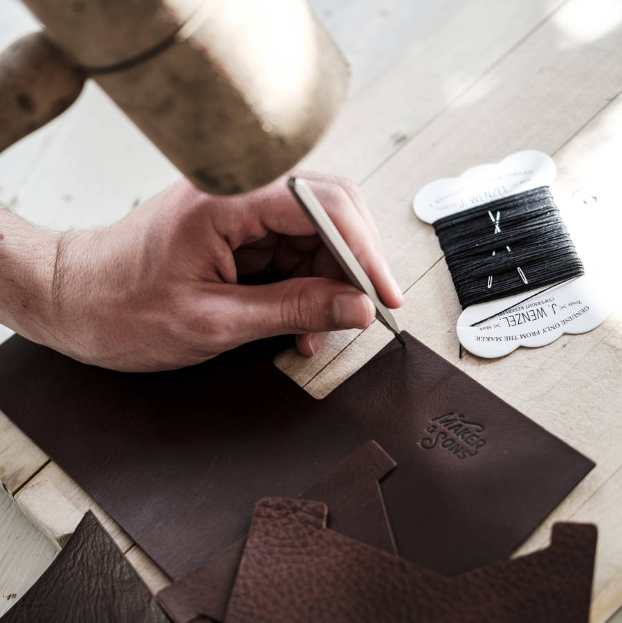 Diy Leather Spectacles Case Kit By Men's Society