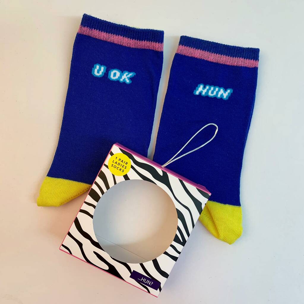 'U Ok Hun' Socks In A Gift Box By Nest