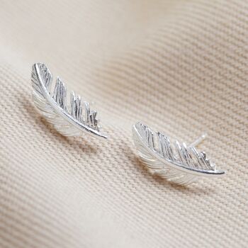 Feather Stud Earrings, 3 of 11