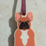 French Bulldog Hanging Wooden Christmas Decoration, thumbnail 4 of 6