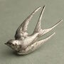 Silver Bird Brooch, thumbnail 1 of 7