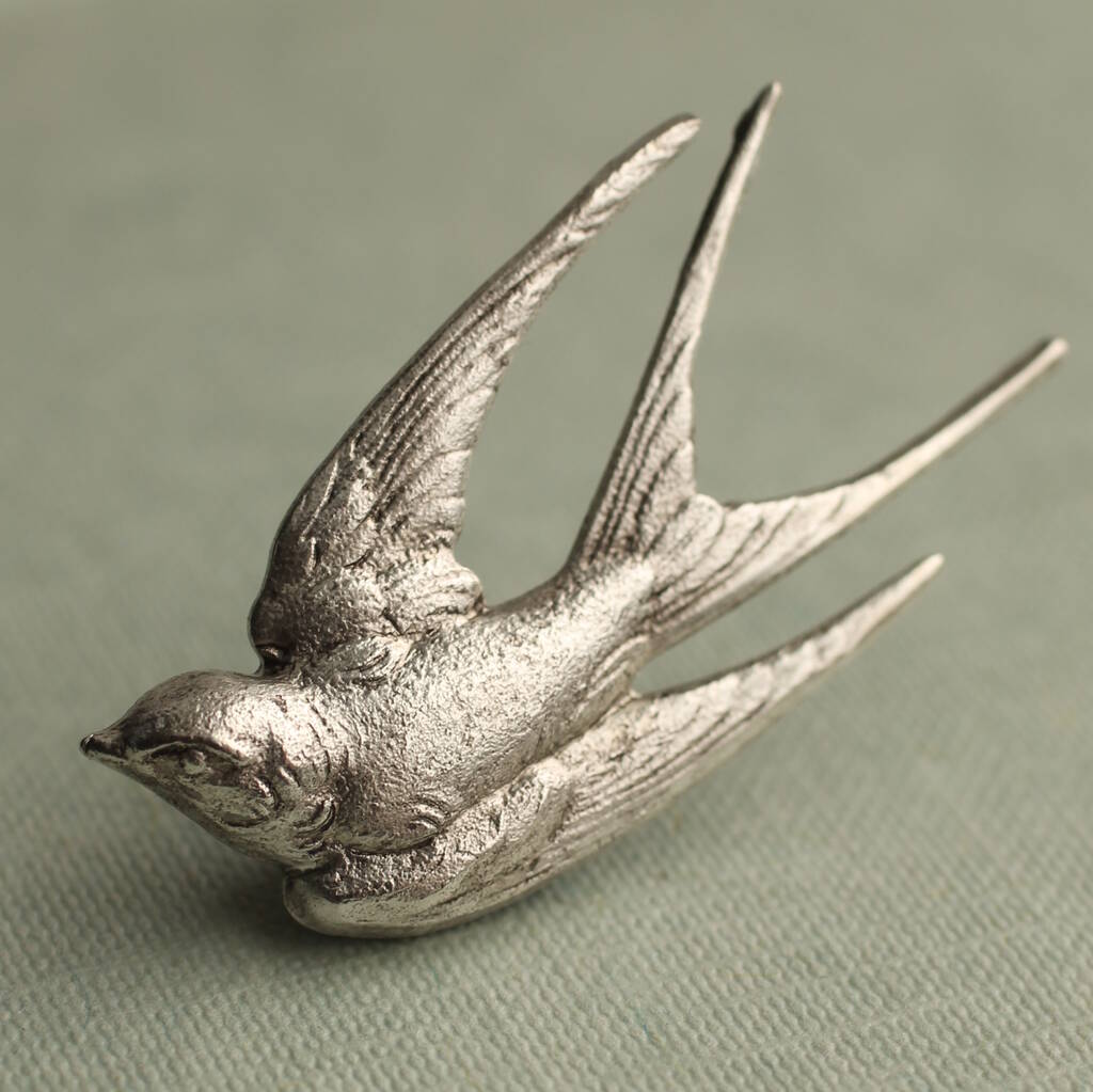 Silver Bird Brooch, 1 of 7