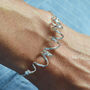 Handmade Sterling Silver Spiral Bracelet, thumbnail 3 of 8