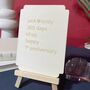 Personalised Wooden 1st Anniversary Keepsake Plaque, thumbnail 1 of 9