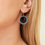 Black And White Circular Earrings, thumbnail 4 of 6