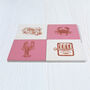 Seafood Inspired Ceramic Coasters, thumbnail 1 of 4