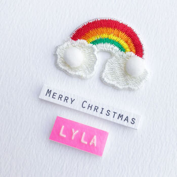 Merry Christmas Rainbow Card, 2 of 2