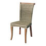 Seagrass And Mahogany Dining Chair, thumbnail 1 of 2