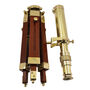 Personalised Brass Telescope With Wooden Tripod Stand, thumbnail 8 of 11