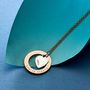 Personalised Heart Halo Necklace, thumbnail 6 of 7