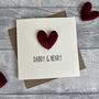 Daddy And Child's Name Heart Birthday/Father's Day Card, thumbnail 1 of 3