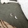 Tiny Silver Crescent Moon Studs, thumbnail 4 of 4