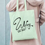 Personalised Wifey Est Bride To Be Pastel Tote Bag, thumbnail 4 of 6