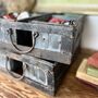 Vintage Industrial Bread Moulds Storage Boxes, thumbnail 2 of 10