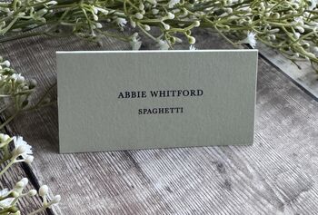 Wedding Table Guests Place Name Card Personalised, 4 of 12