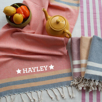 Personalised Handwoven Pure Cotton Kitchen Apron, 3 of 12