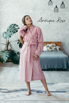 Linen Robe For Women | Luxury Dressing Gown, 11 of 12
