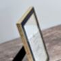 Isaac Jacobs Navy And Gold Tone Border Larger Photo Frame, thumbnail 3 of 3