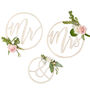 Cute Mr And Mrs Wooden Hoop Decorations, thumbnail 2 of 3