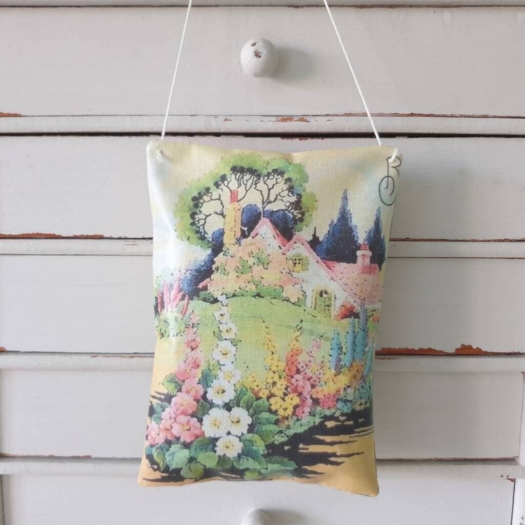 Decorative Lavender Sachet With Cottage Garden Print, 1 of 7