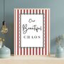 A4 Modern, Art Print, 'Our beautiful chaos' Red Stripes, thumbnail 1 of 7