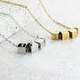 Special Date Cubed Bead Necklace, thumbnail 6 of 9