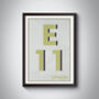 E11 Waltham Forest Typography Postcode Print, thumbnail 8 of 10