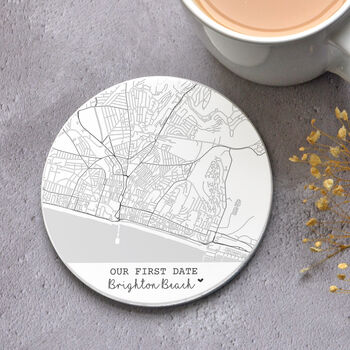 Personalised Ceramic Custom Map Coasters, 2 of 6