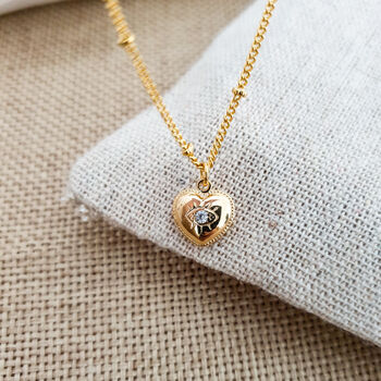 Gold Love Heart Necklace, 2 of 3