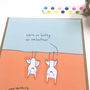 'Hanging Out Bats' Friendship Greeting Card, thumbnail 2 of 2