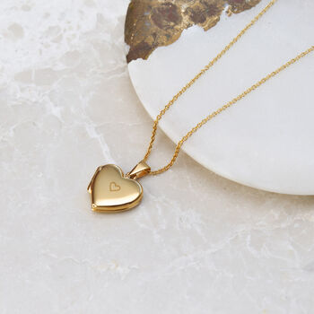 Personalised 18ct Gold Plated Heart Locket, 3 of 7