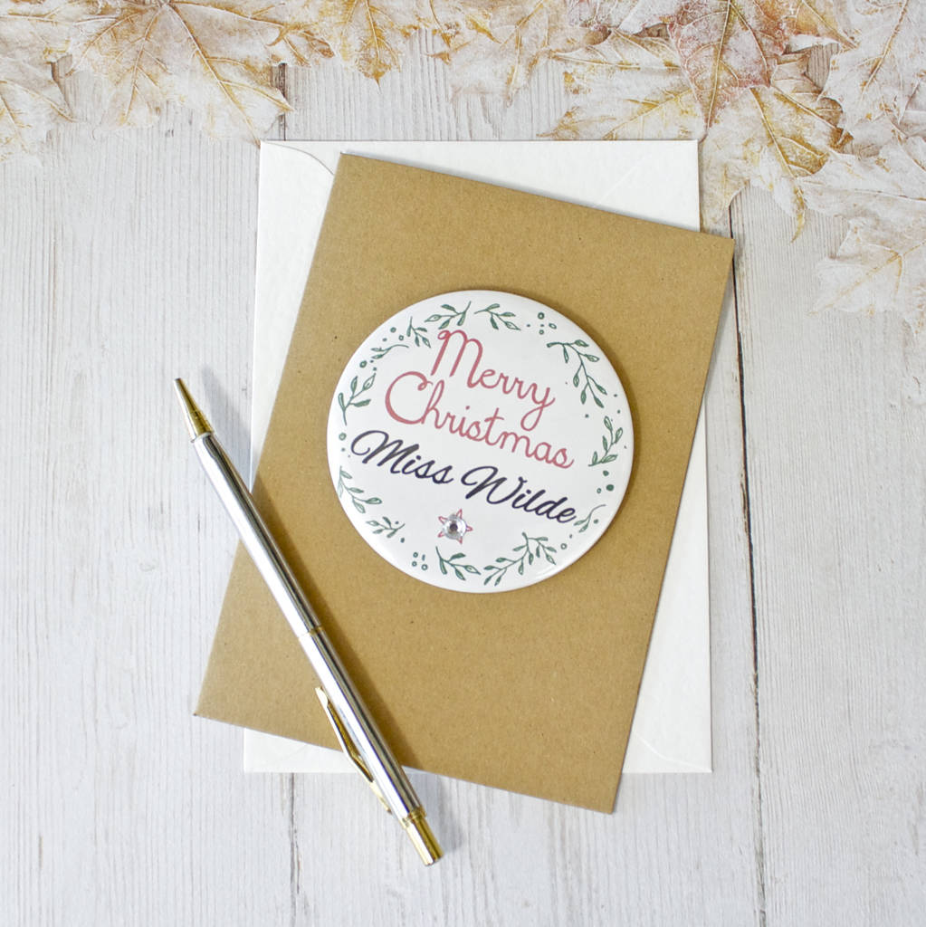 Personalised Merry Christmas Card By bedcrumb