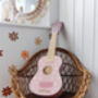 Personalised Pastel Pink Starry Toy Guitar, thumbnail 1 of 4