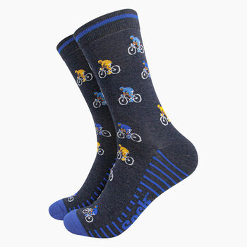 Cycling Bamboo Socks Sports Gift Set Men's, 4 of 4