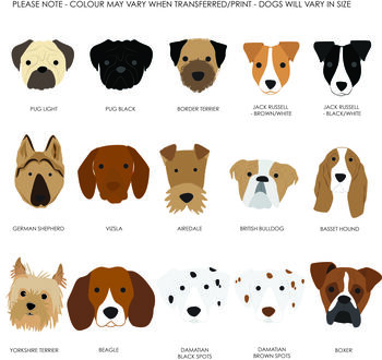 Personalised Favourite Human Dog Print, 3 of 12