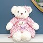 Personalised Bear In Nightie And Baby Soft Toy, thumbnail 1 of 3