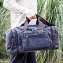 Canvas Holdall Duffel With Side Pockets, thumbnail 3 of 12