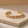 Shell Cuff 18k Gold Plated Bracelet, thumbnail 1 of 2