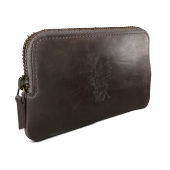 'Forbes' Men's Card Holder Wallet In Chestnut Leather, 3 of 6